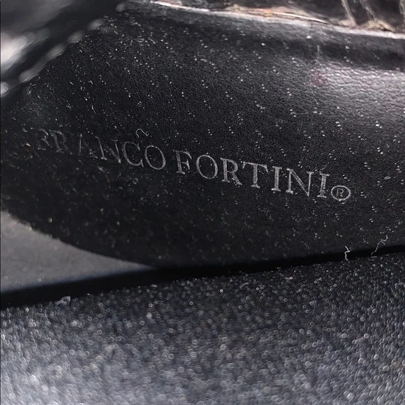 Franco Fortini Black and Gray Over the Knee Boots - Picture 2 of 13